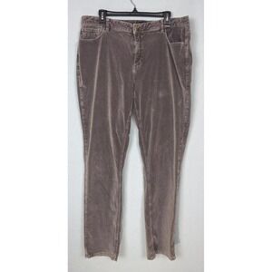 Long Tall Sally Gray Corduroys‎ Womans Size 16 Tall 39x34